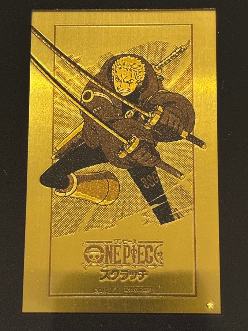 ！ONE PIECE スクラッチ 純金イラストプレート