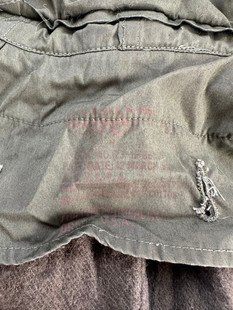 M-51 モッズコート用フード　縞