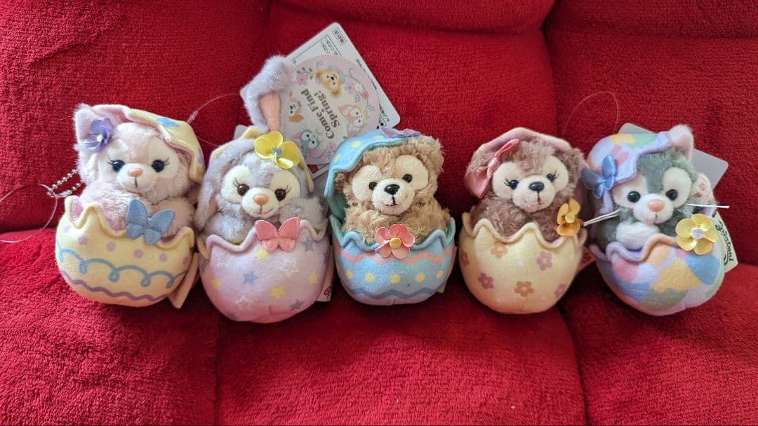 ディズニー　カムファインドスプリング　ぬいぐるみチャーム　５個セット