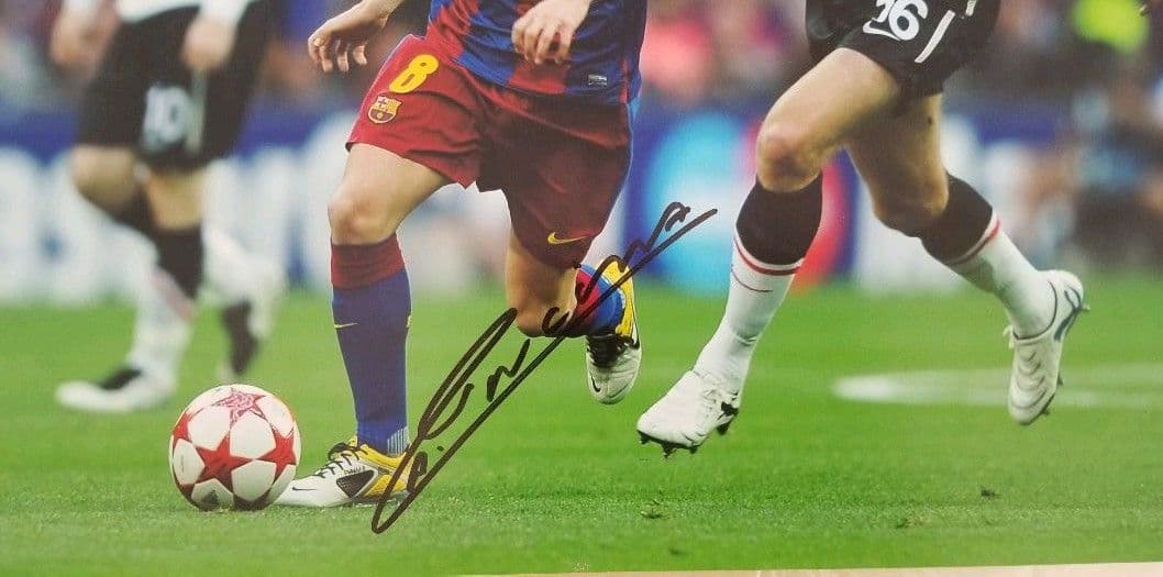 ICONS　イニエスタ　アンドレス・イニエスタ　サイン　直筆サイン　フォトグラフ