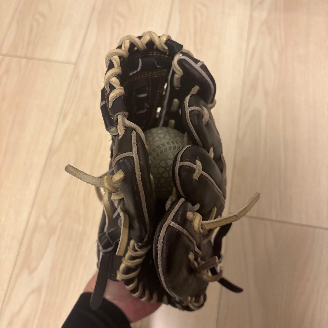 ZETT 軟式グローブ ブラウン　内野手用