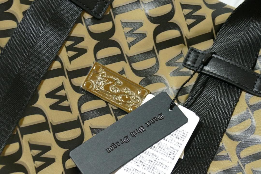 ★新品★ダンスウィズドラゴン★モノグラムプリントボストンバッグ★BE