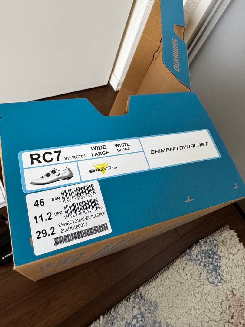 SHIMANO RC7 ホワイト シューズ+クリート+ペダル3点セット