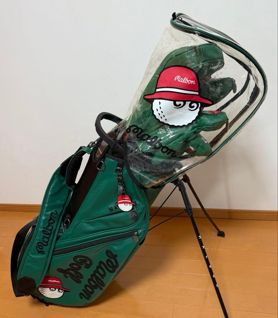 Malbon Golf キャディバッグ と ヘッドカバー(クラブは含みません)