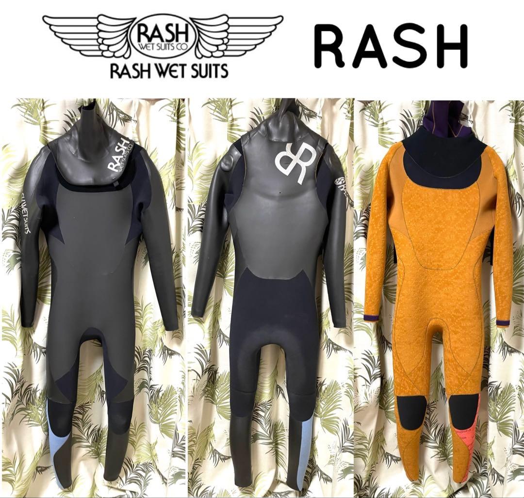 ✳️美品★RASH★5×3mmセミドライ★L〜XL位★高級裏起毛★信頼の国産品