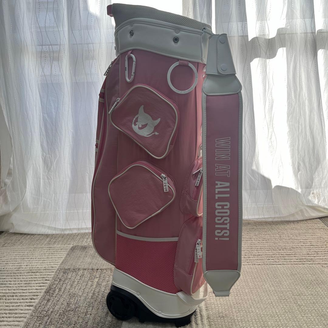 【美品】大人気 WAAC レディース キャディバッグ ピンク ゴルフバッグ
