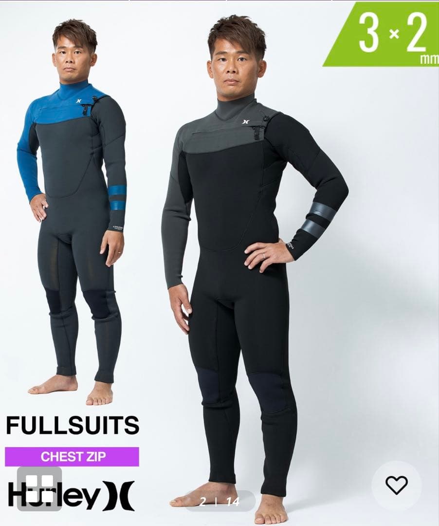 【新品同様　早い者勝ち】Hurley ハーレー　ジャーフル　ウェットスーツ