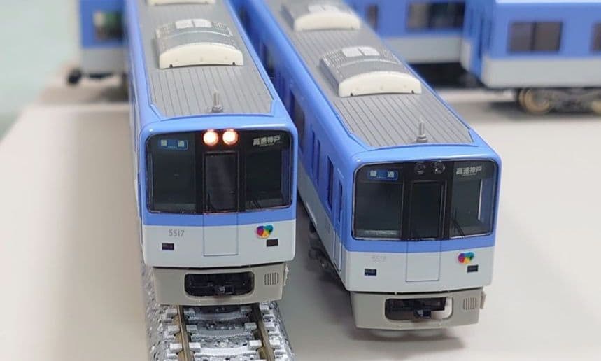 4両 HG密連付 阪神 5500系 シンボルマーク取付 高輝度ライト化仕上済