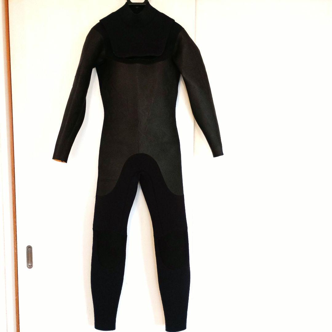 ウェットスーツ、セミドライ 地模様カモ柄、5㎜3㎜ M