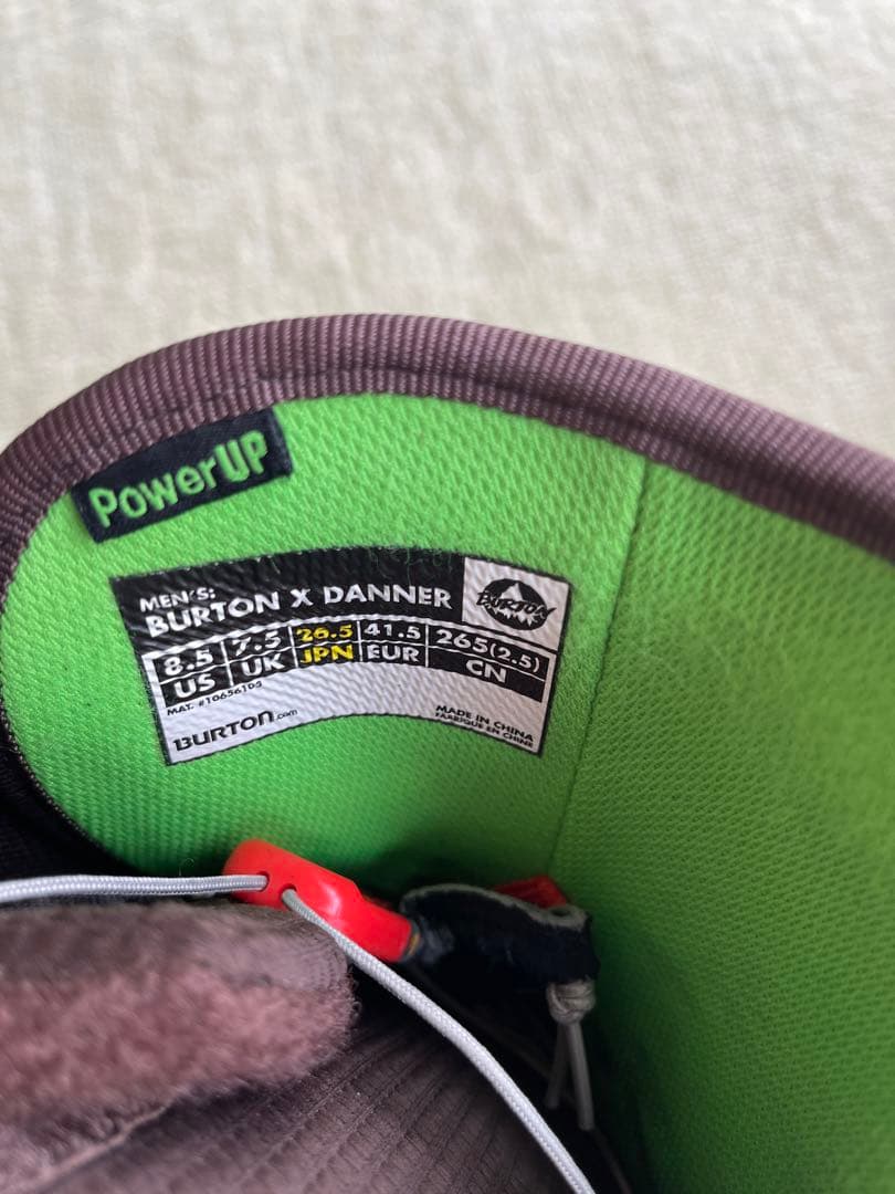 最終SALE希少Burton x Danner スノーボードブーツ 26.5cm