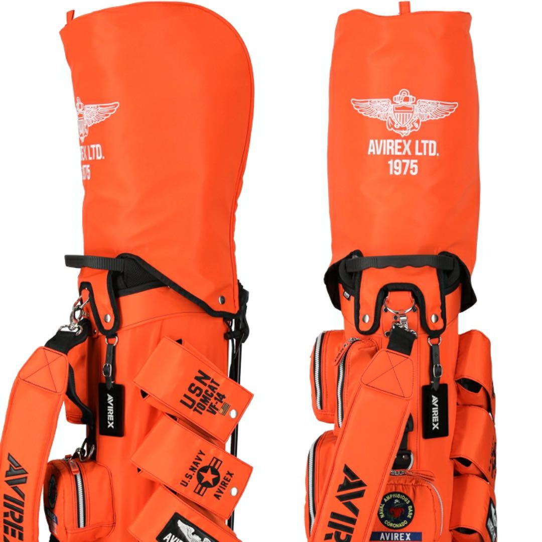 【新品】アビレックス ゴルフ AVG5S-AC27 キャディバッグ オレンジ