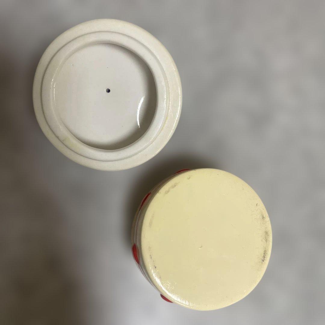 マザーグースの森　しろたん　小物入れ　陶器　平成レトロ　レア　希少