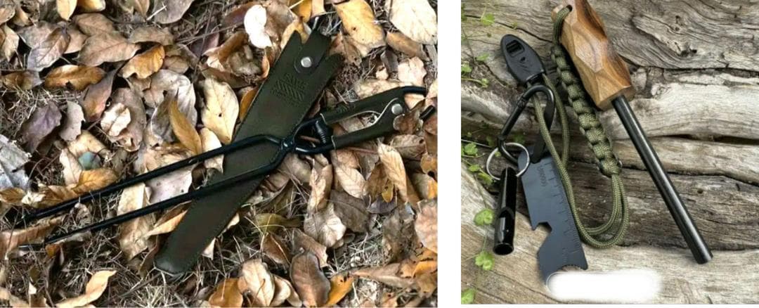 薪ロングトング（ケース付）／ファイヤースターターキット　豪華セット