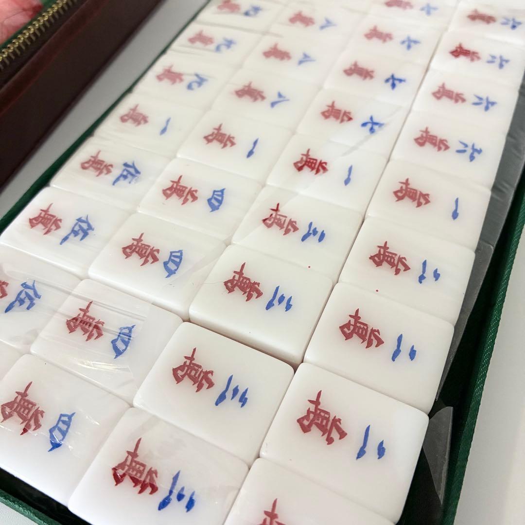 【未使用・希少】中国/アメリカン 麻雀牌 三層牌 ヴィンテージ デッドストック