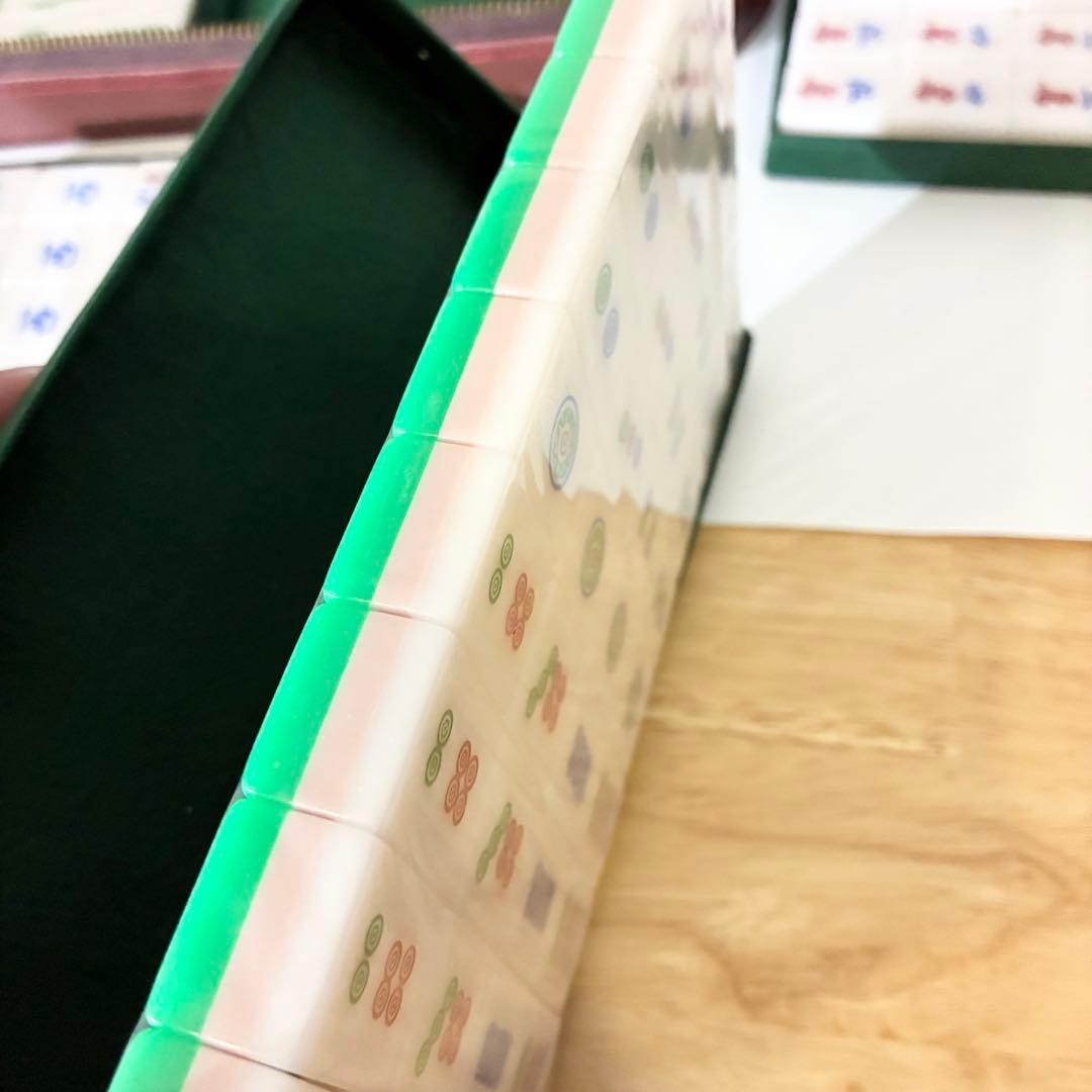 【未使用・希少】中国/アメリカン 麻雀牌 三層牌 ヴィンテージ デッドストック