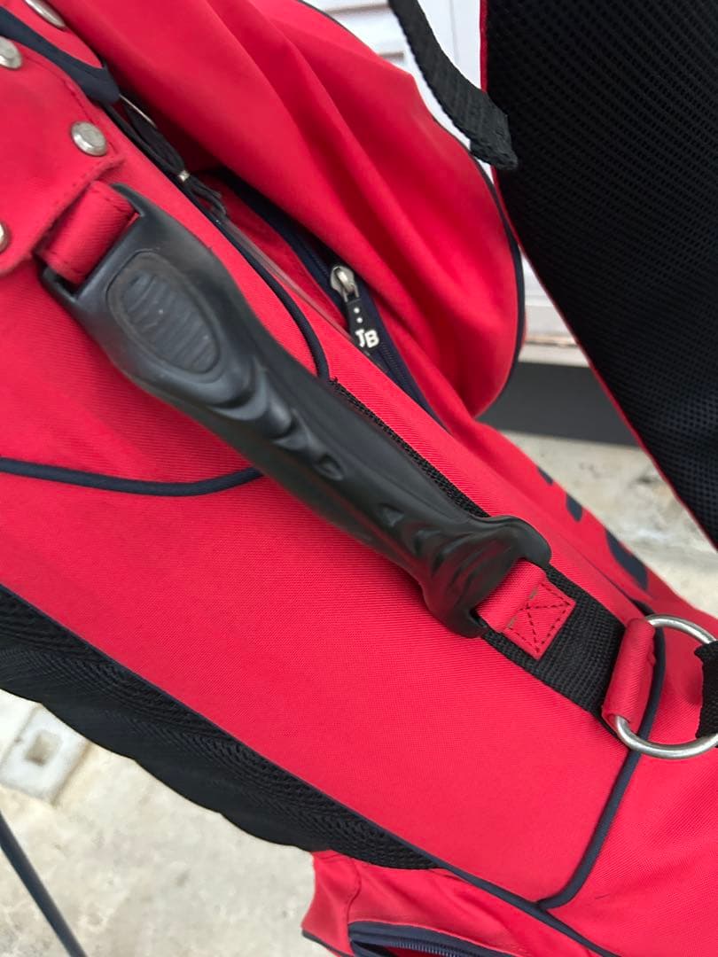 JACK BUNNY レッドキャディバッグ