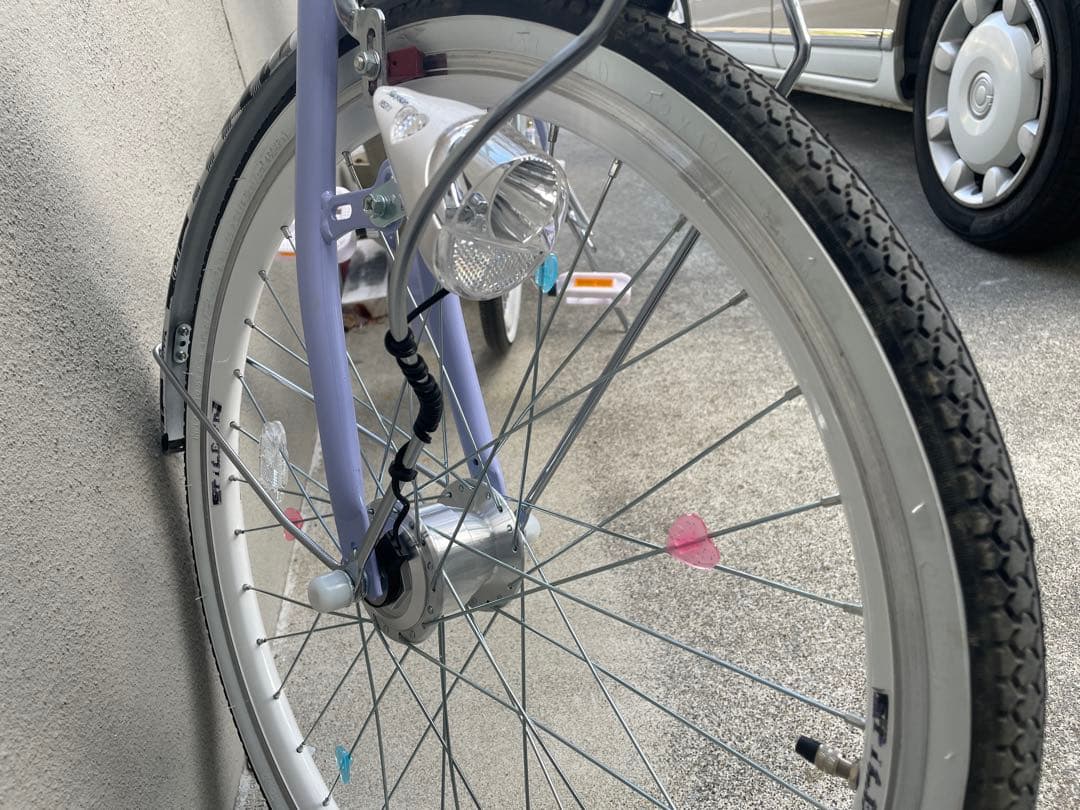 (引取限定　神奈川)子供自転車　中古　スパイスアップ 22インチ　ラベンダー