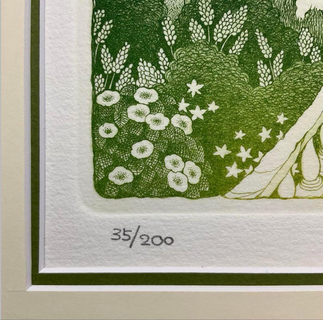 絵画・額縁・銅版画・上砂理佳・Prelude・エッチング・メルヘン・美術品・雑貨