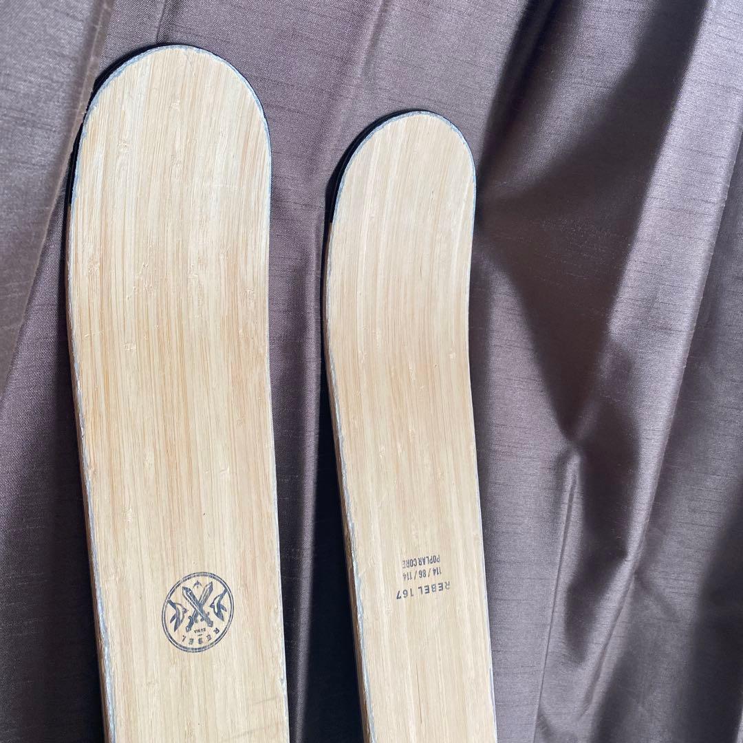 ZUMA スキー板　BAMBOO 167 フィッシャースキーカバー付き！