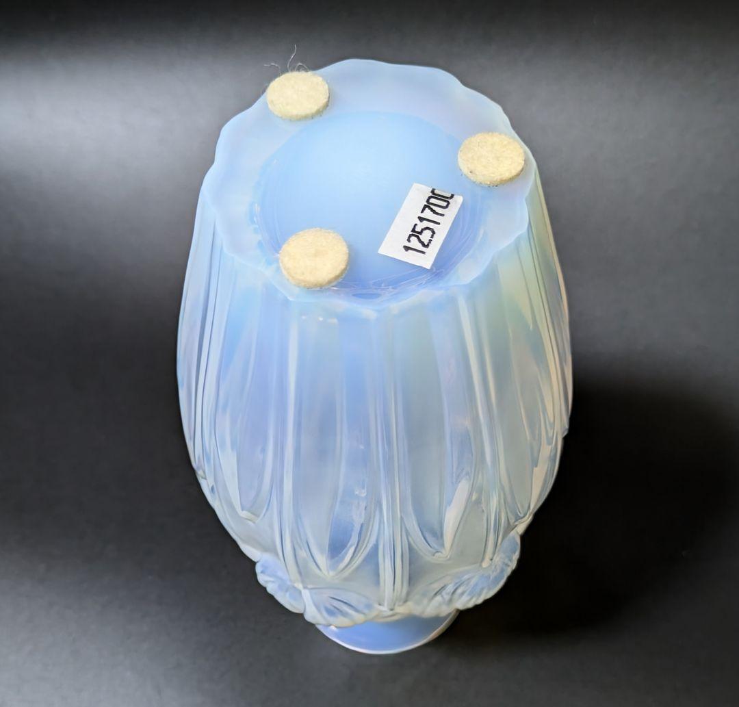 R LALIQUE ラリック　VASE 　オパルセント　チューリップ　クリスタル