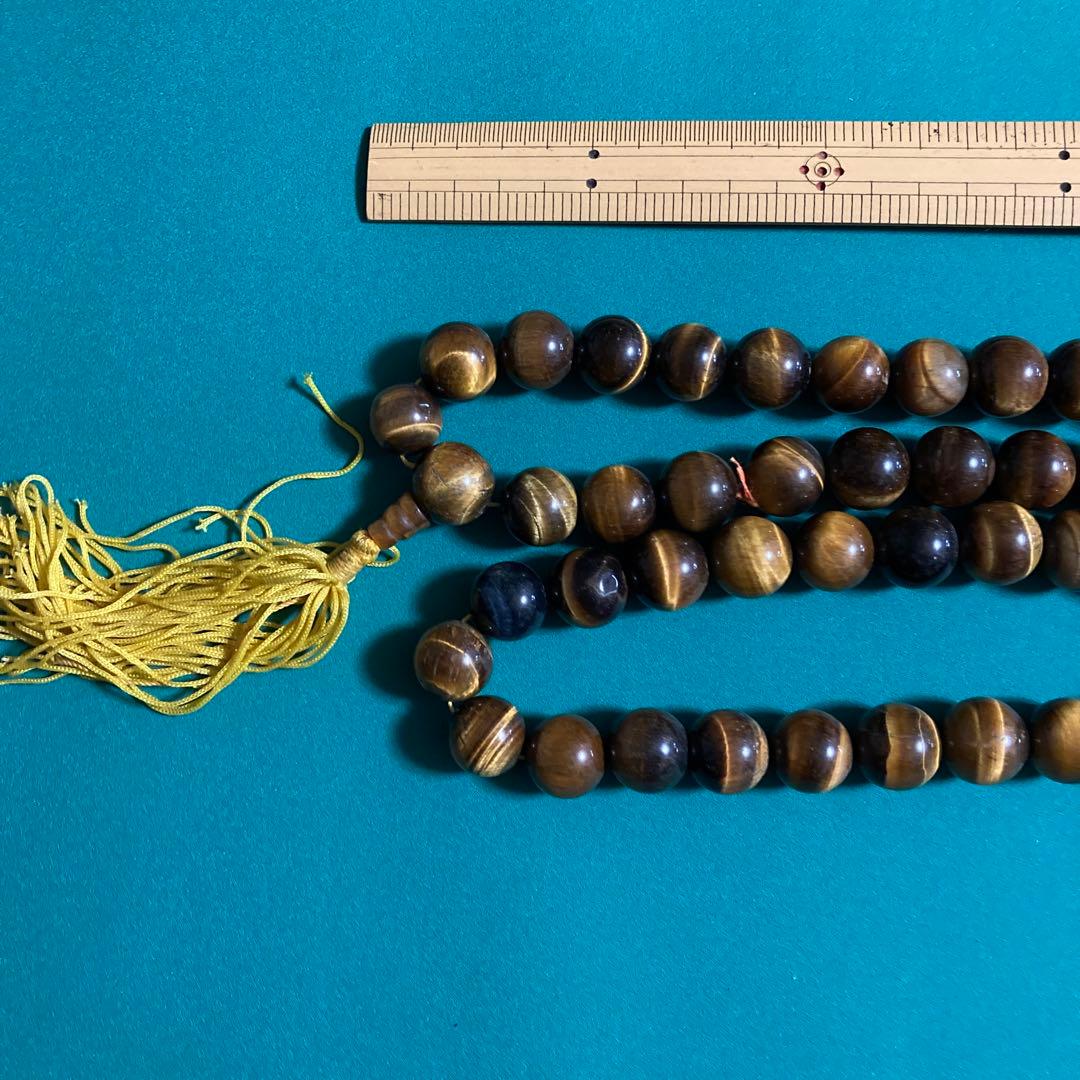 猫目石　数珠　首飾り　【kurokunn】H