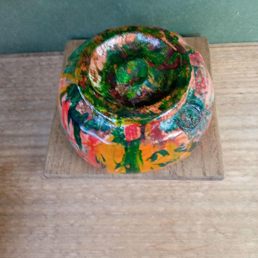 茶碗、出口王仁三郎作、サイズ高−７．５センチ、口径−１３センチ