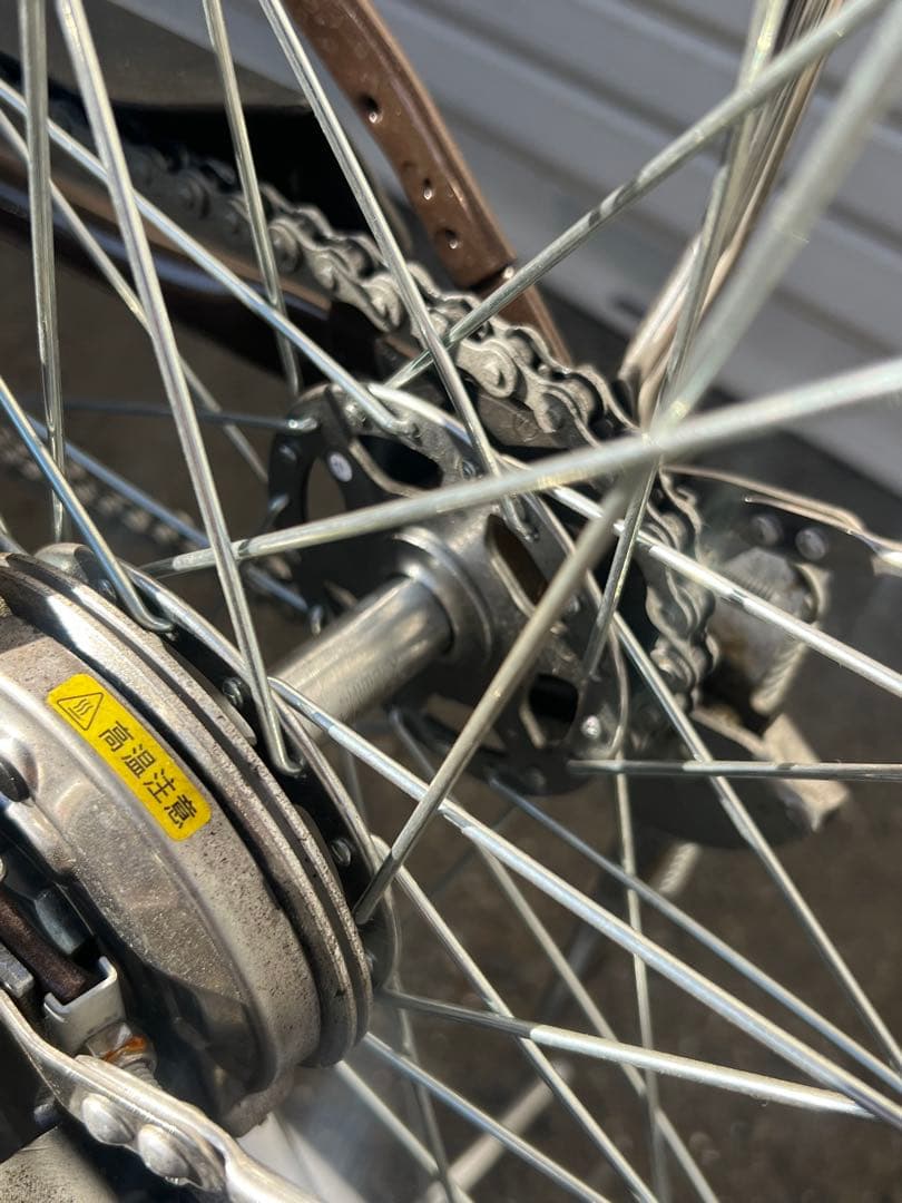 美品　Panasonic 電動アシスト自転車 茶 BE-FY612T 室内保管