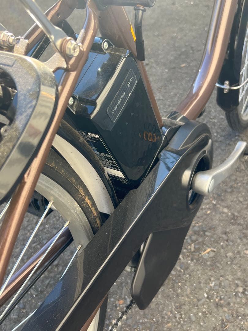 美品　Panasonic 電動アシスト自転車 茶 BE-FY612T 室内保管