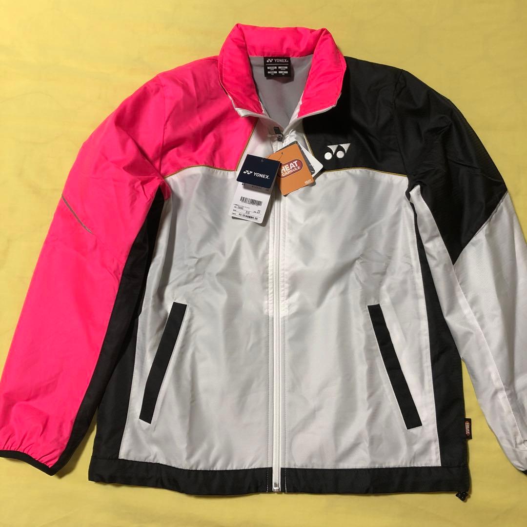 YONEX ウォームアップジャケット JP SS ピンク/黒/白　【新品未使用】