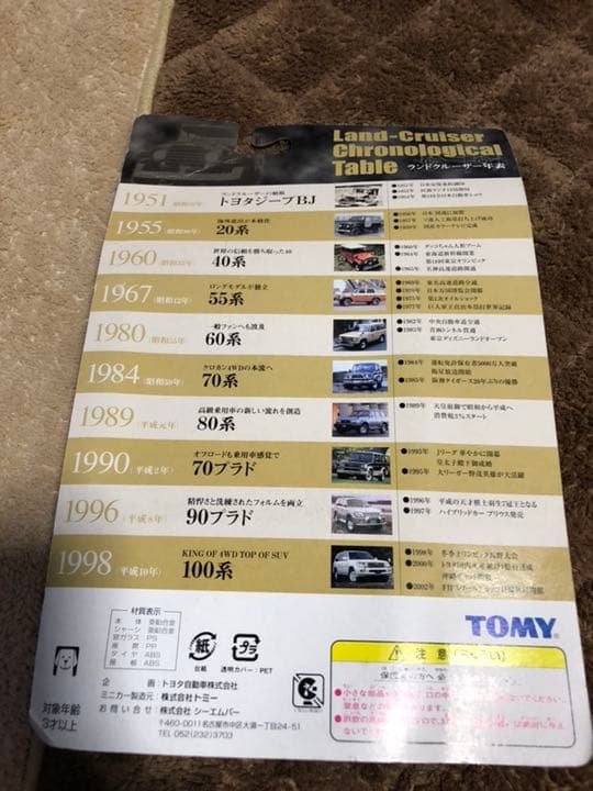 トミカ ヒストリー オブ ランドクルーザー 絶版品