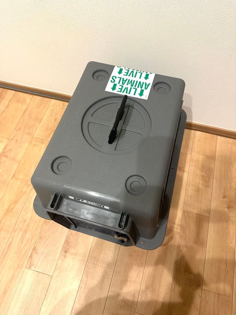 美品/犬 猫 ハード キャリーケース ハードクレート 飛行機輸送 車移動 ②