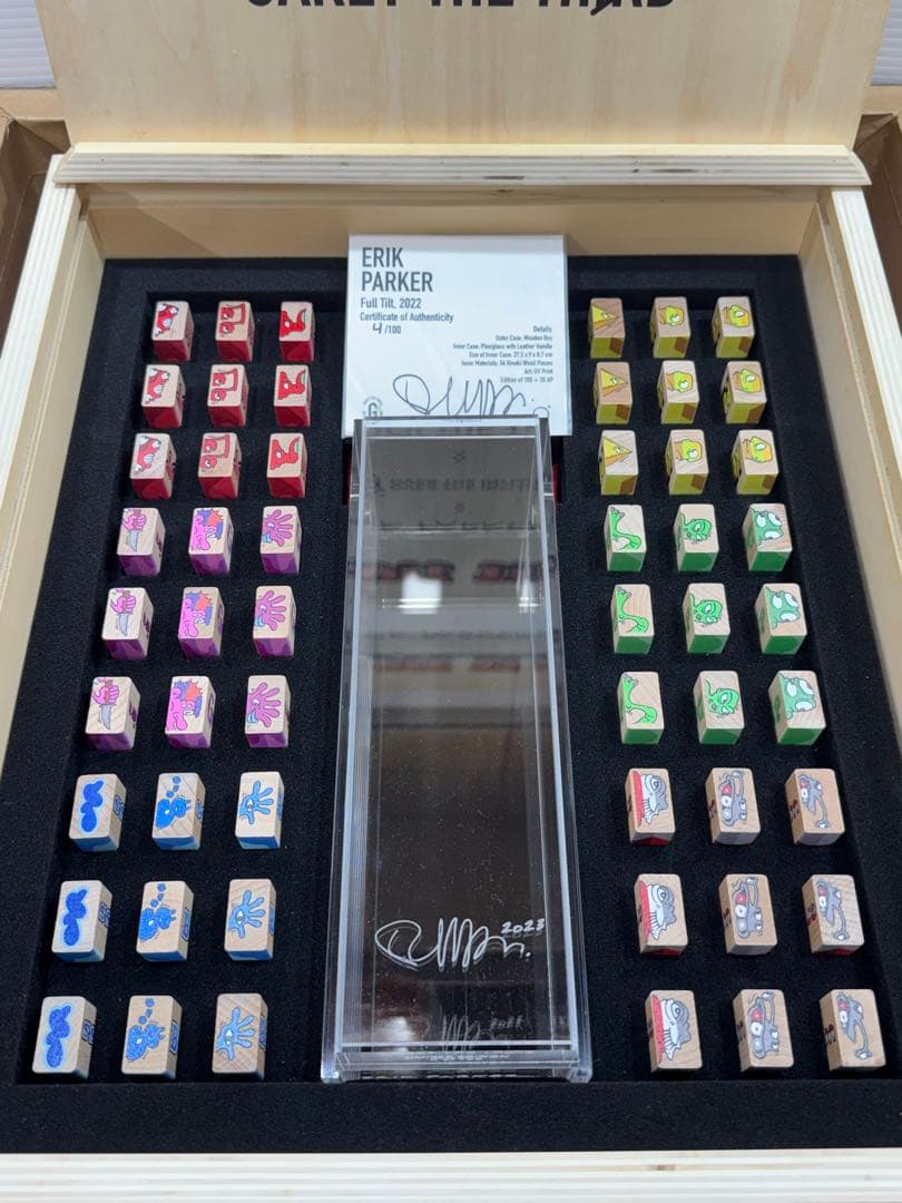 入手困難！！！ 稀少ERIK PARKER 限量100 親筆簽名 積木 レア