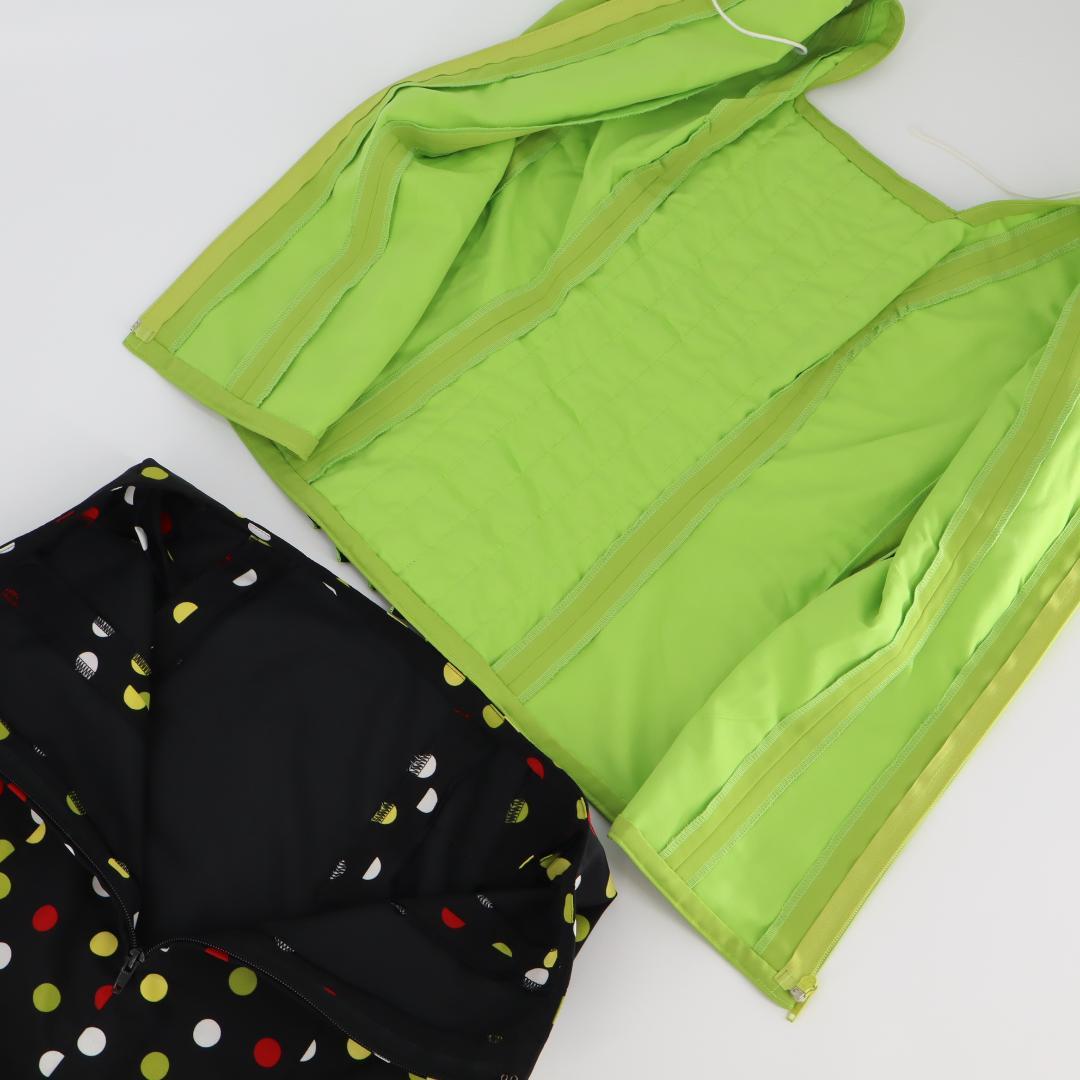 【美品 フラメンコ衣装】マルチカラー×胸元フリル ブラウス ファルダ シージョ