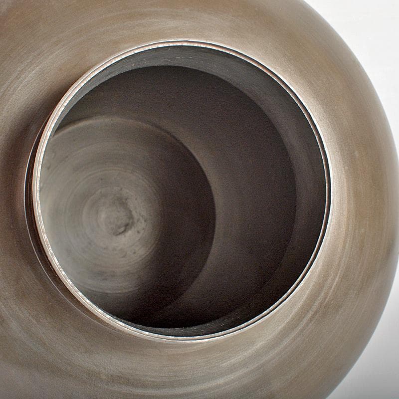 古錫　大茶壷　茶心壷　約8.48kg　御錫屋天下一美作守造銘　B　R6849B