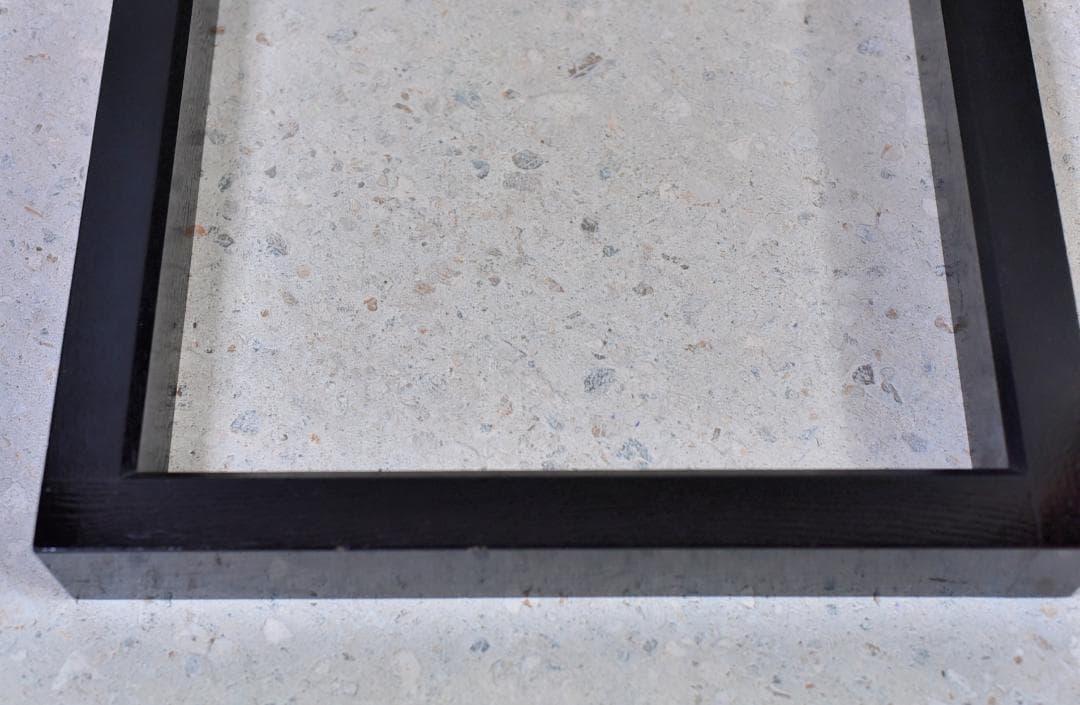 NO2　本漆駿河塗炉縁　囲炉裏/共箱　お茶道具