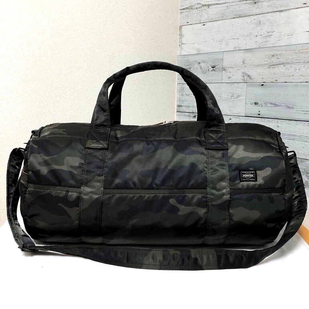 超美品✨激レア 30周年ポータータンカー ボストンバッグ2wayカモフラグリーン