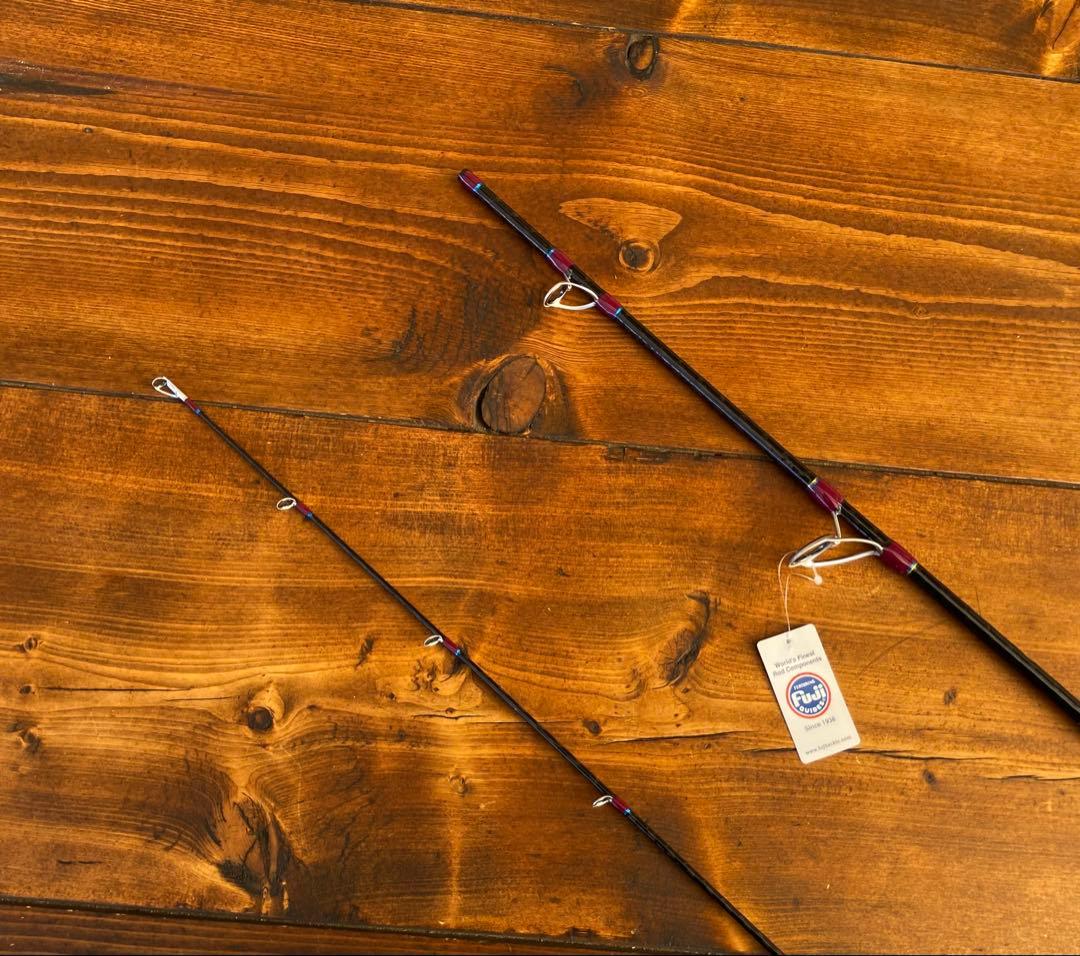 ジギングセット　スピニングパックロッド　Fujiガイド タイラバ　カーボン　MH
