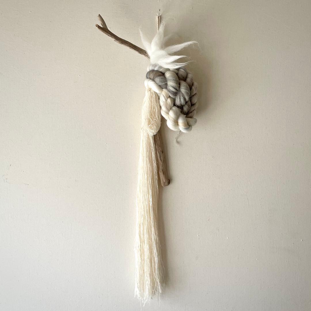 流木 オブジェ 『貝の記憶を聴く,c.』