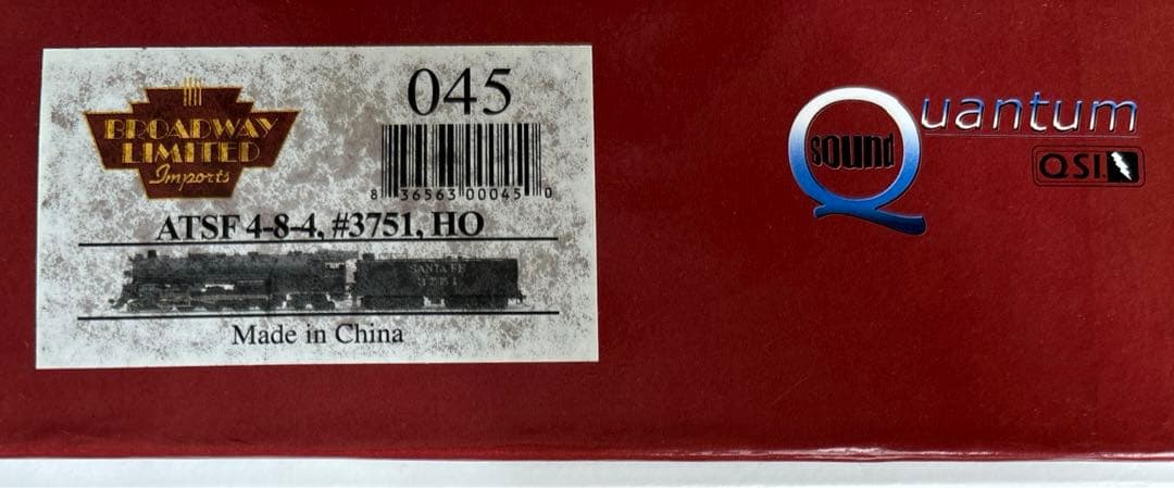 ブロードウェイ リミテッド ATSF 4ー8ー4 3751 045