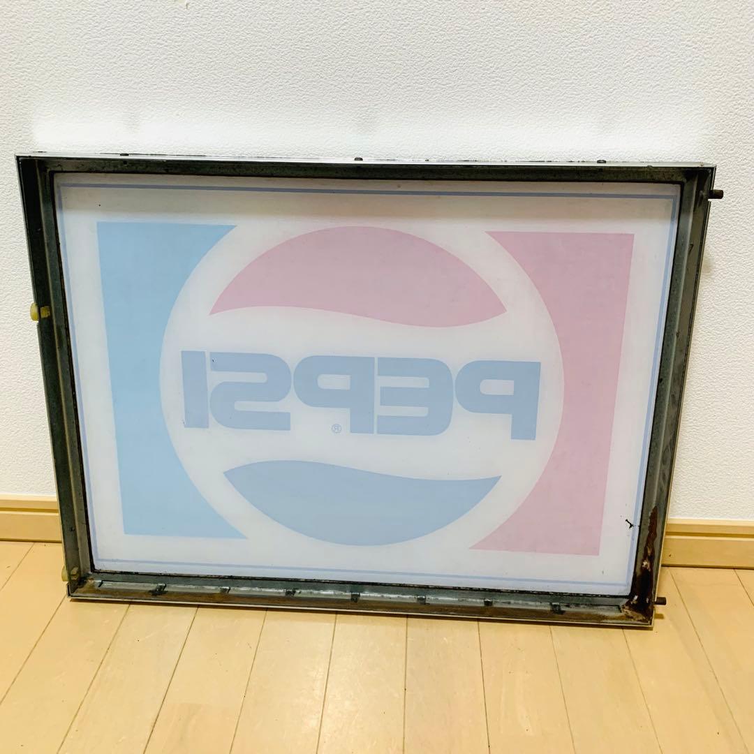 ペプシ PEPSI プラスチック 看板 電飾 フレーム