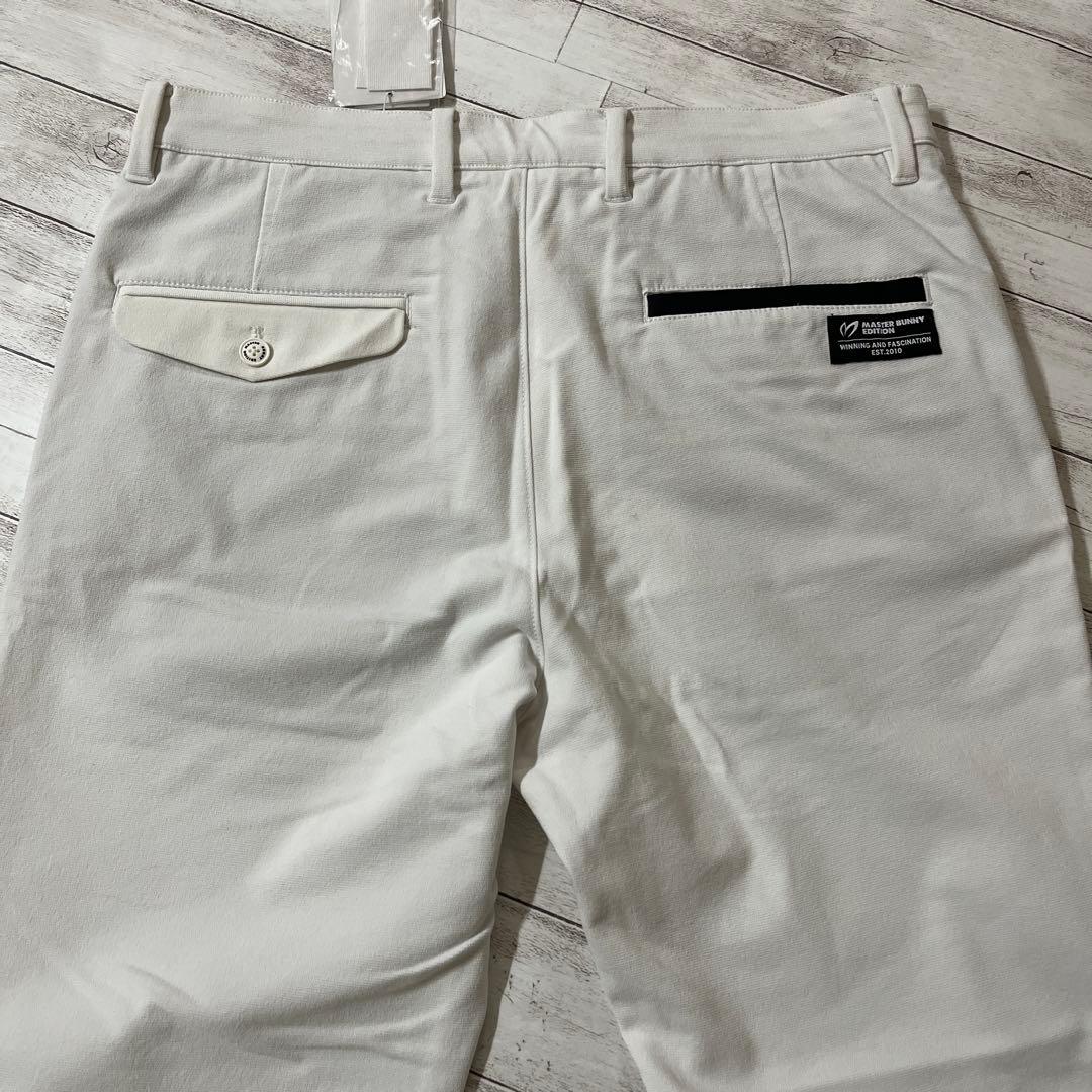 マスターバニーゴルフウエアパンツメンズ5ホワイト新品