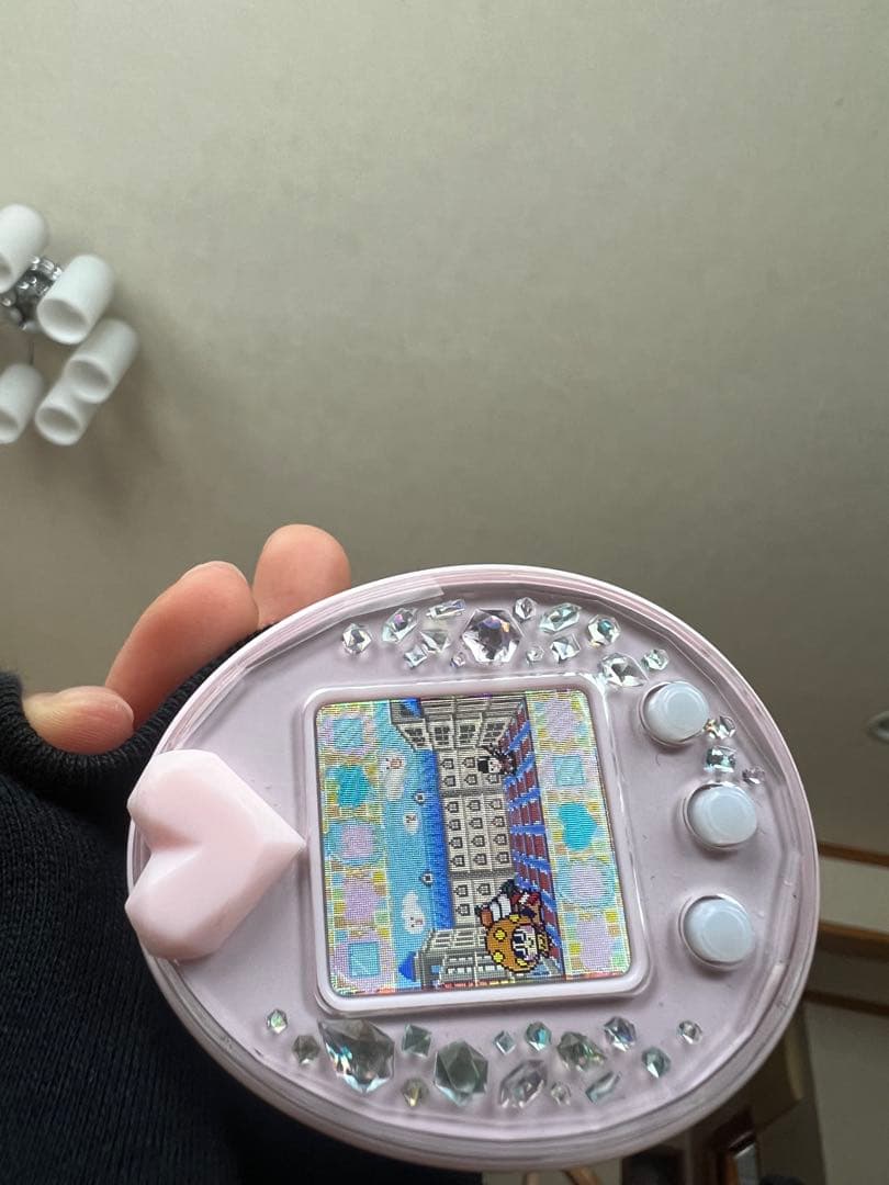 も*も様 たまごっちピースピンク ストラップ付き 電池交換済み