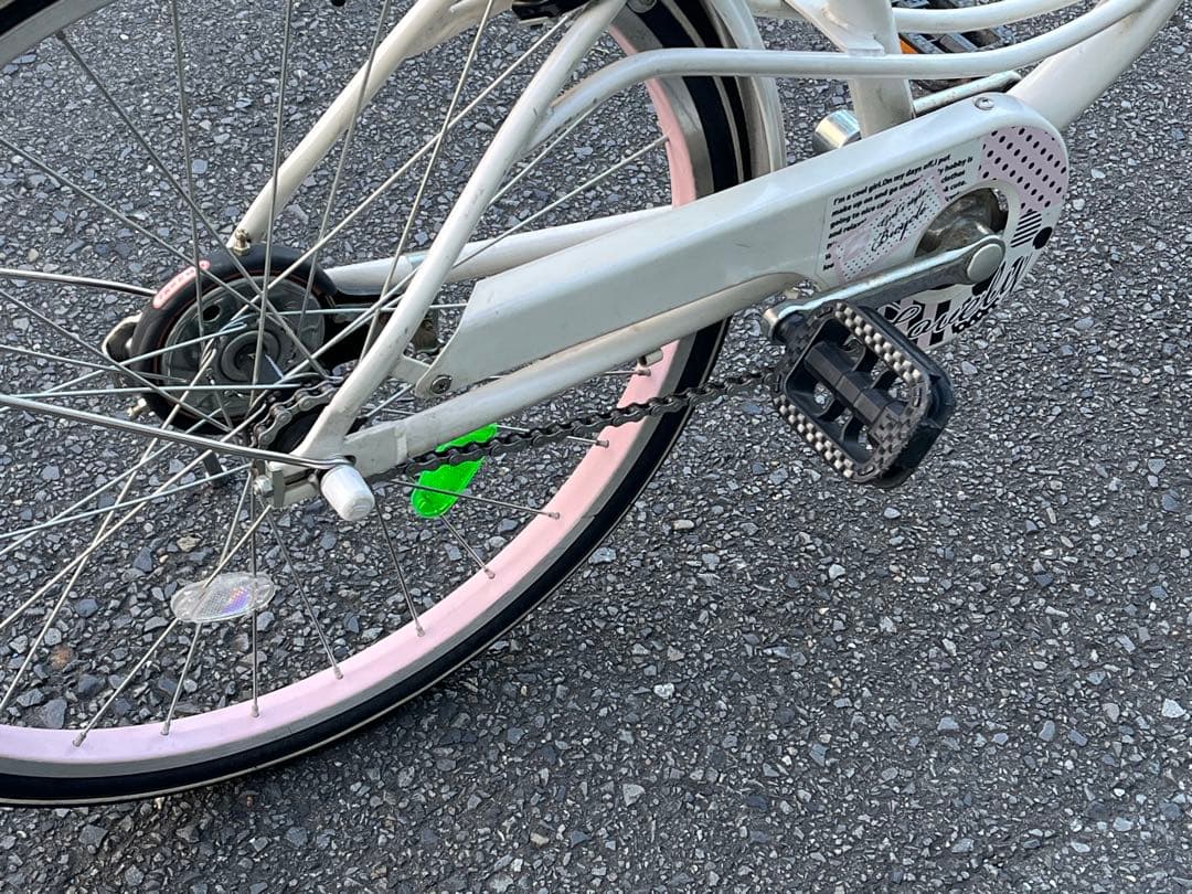 T*u様 中古女の子自転車LEDオートライトGIRL’s LABO 22インチ※