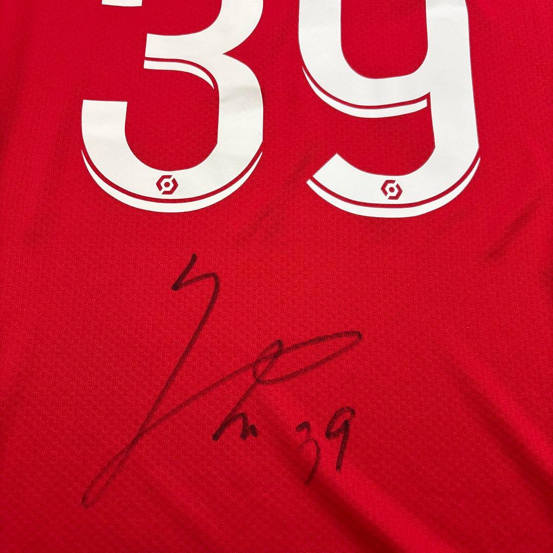 スタッド・ランス オーセンティックユニフォーム サイン M 伊東純也選手