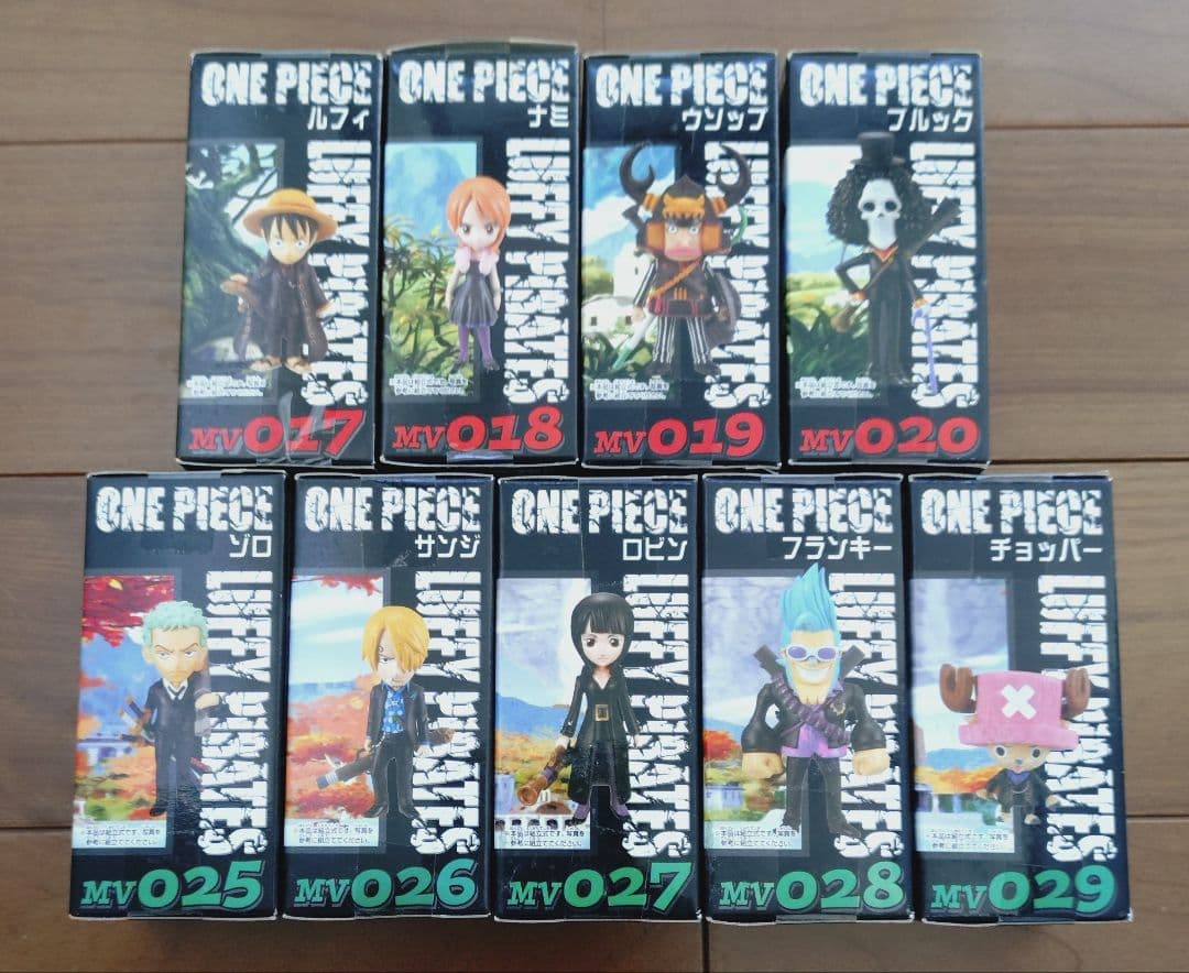 ワンピース　フィギュア　ワーコレ　麦わらの一味　９体　セット