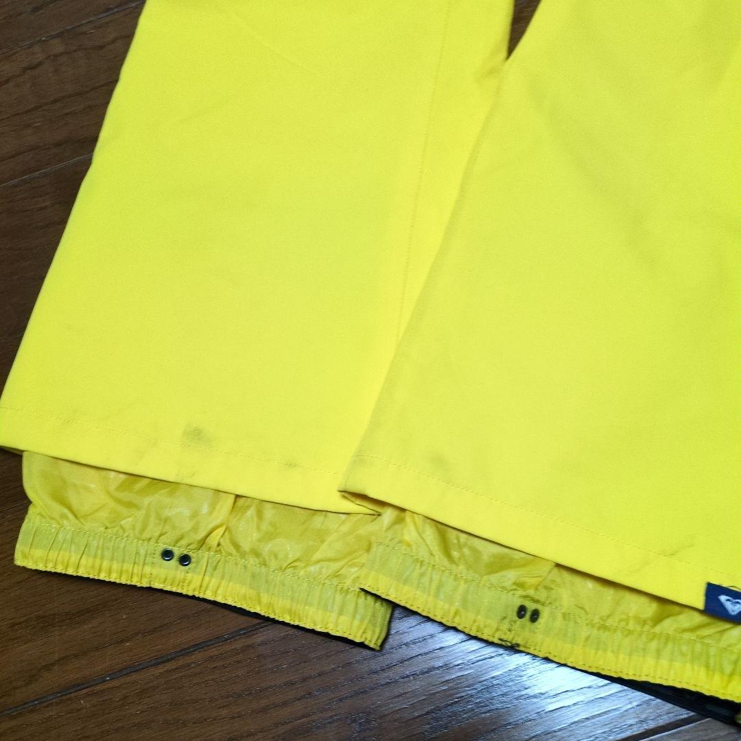 ROXY　スノボウェア　上下セット　L　総柄　花柄　イエロー