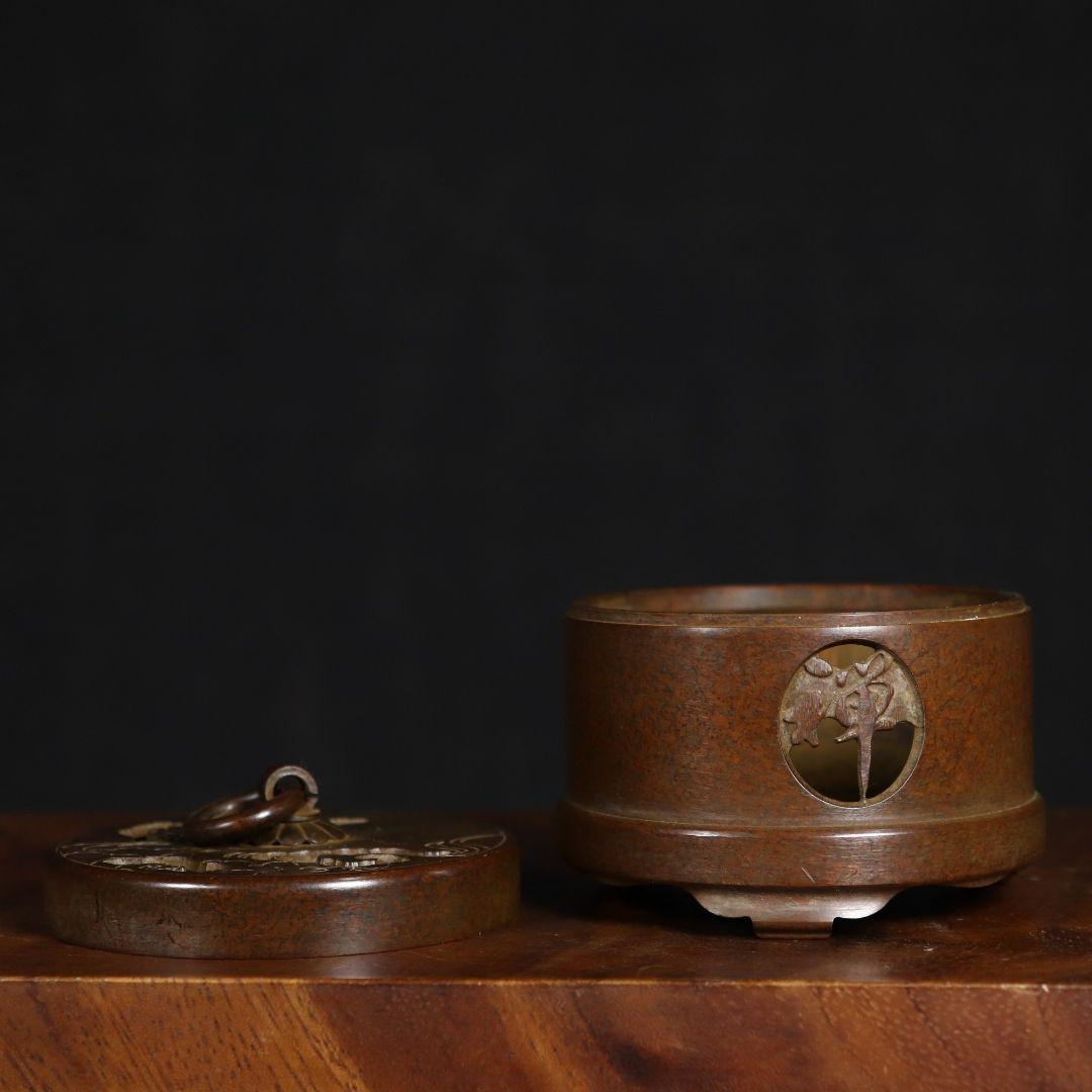 香炉 家庭用盤香炉 室内香炉 檀香炉 銅製品 装飾品 工芸品 置物