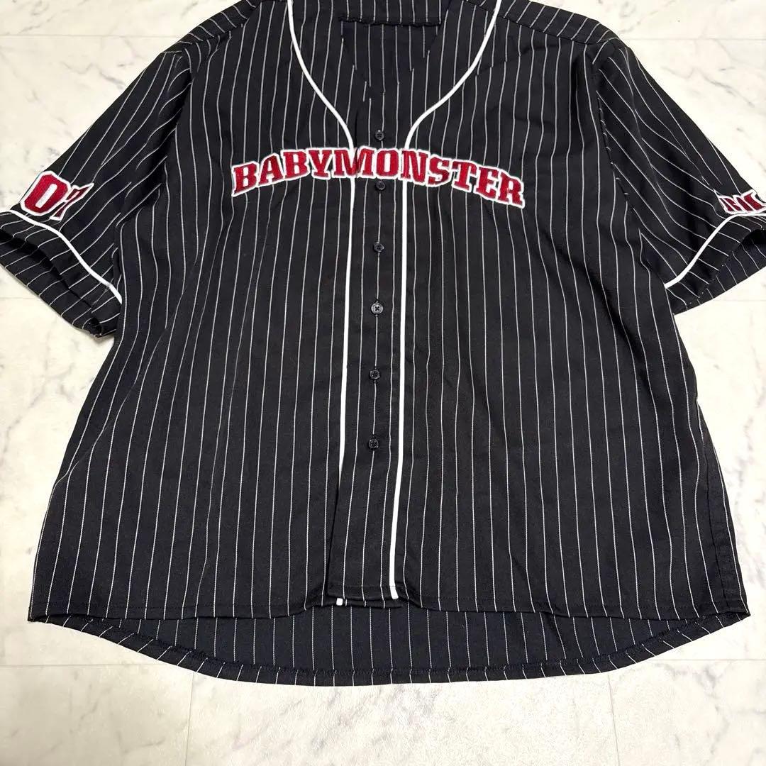 BABYMONSTER ユニフォーム ベースボールシャツ Mサイズ 黒