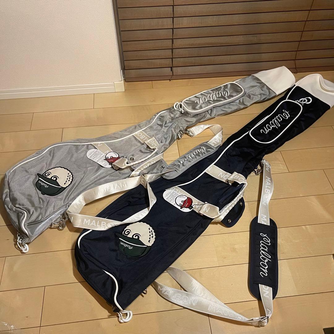 malbon マルポンゴルフ ゴルフバッグ ハーフキャディバッグ クラブケース灰