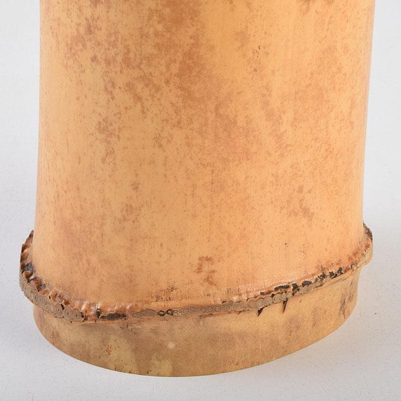 茶道具　竹一重花入　二月堂焼印　時代箱付　V　R9535